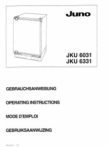 Handleiding Juno JKU6331 Koelkast