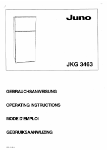 Handleiding Juno JKG3463 Koel-vries combinatie