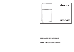 Handleiding Juno JKG3465 Koel-vries combinatie