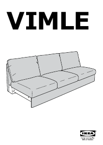 Bruksanvisning IKEA VIMLE (83x68x241) Sofa