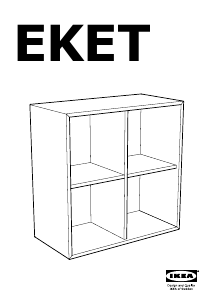Посібник IKEA EKET Стінна шафа