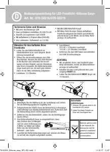 Handleiding Fuxon Silicone easy Fietslamp