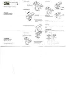 Bedienungsanleitung Contec Speed LED Fahrradlampe