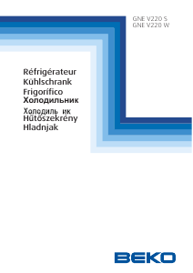 Руководство BEKO GNEV220W Холодильник с морозильной камерой