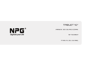 Manual de uso NPG Aries 30 Tablet