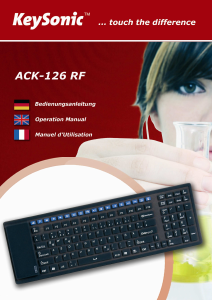 Bedienungsanleitung KeySonic ACK-126 RF Tastatur