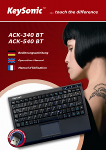 Bedienungsanleitung KeySonic ACK-340 BT Tastatur