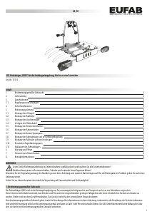 Bedienungsanleitung EUFAB Luke Fahrradträger