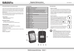 Bedienungsanleitung Pearl NC-7158-675 Wetterstation