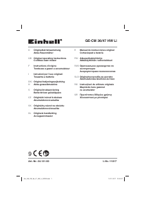 Handleiding Einhell GE-CM 36/47 HW Li Grasmaaier