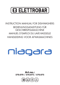 Manual Elettrobar Niagara Dishwasher