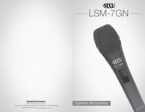 Handleiding MXL LSM-7GN Microfoon