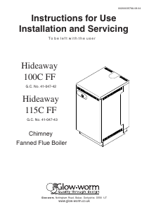 Bruksanvisning Glow-worm Hideaway 115C FF Gaspanna