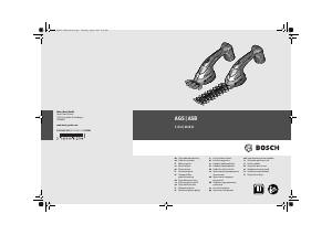 Használati útmutató Bosch AGS 7.2 LI Sövénynyíró