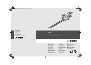 Instrukcja Bosch AHS 48-20 LI Nożyce do żywopłotu