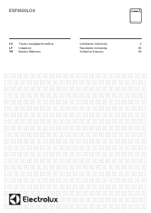 Rokasgrāmata Electrolux ESF9500LOX Trauku mašīna