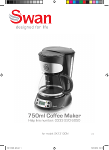 Manual Swan SK13130N Coffee Machine