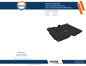 Handleiding Havis DS-GTC-312 (for Getac V110) Docking Station