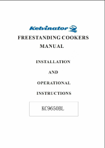 Manual Kelvinator KC9650BL Range