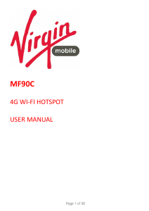 Bruksanvisning ZTE MF90C (Virgin Mobile) Router