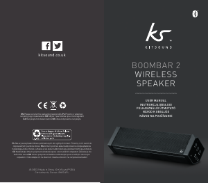 Manual KitSound BoomBar 2 Speaker