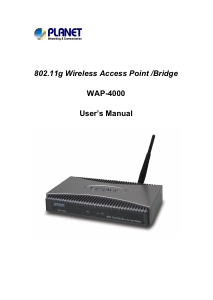 Bruksanvisning Planet WAP-4000 Accesspunkt