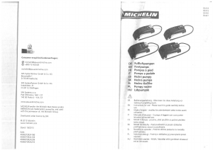 Handleiding Michelin 92418 Voetpomp