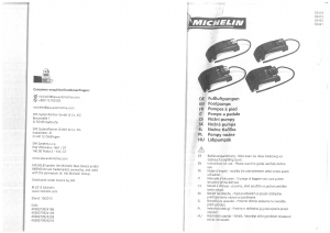 Manual Michelin 92421 Foot Pump