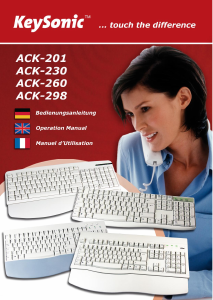 Handleiding KeySonic ACK-298 Toetsenbord