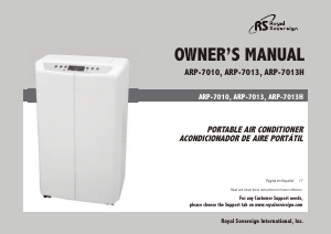 Bruksanvisning Royal Sovereign ARP-7013H Luftkonditionering