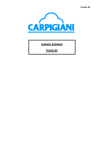 Manual Carpigiani Pronto 8C Ice Cream Machine