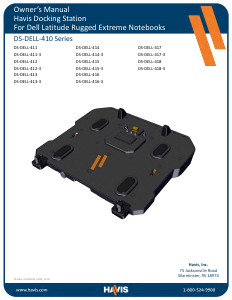 Manual Havis SD-DELL-411-3 (for Dell Latitude) Docking Station