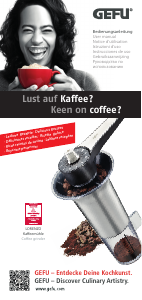 Manual GEFU Lorenzo Coffee Grinder