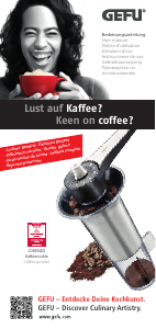 Mode d’emploi GEFU Lorenzo Moulin à café
