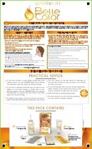 Manual Garnier Belle Color 7 Dark Blonde Hair Colour