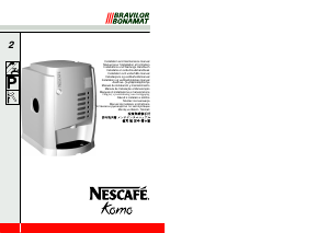 사용 설명서 Bravilor Nescafe Komo 커피 머신