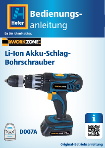 Bedienungsanleitung Workzone D007A Bohrschrauber