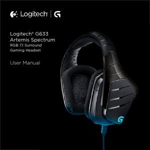 Brugsanvisning Logitech G633 Artemis Spectrum Headset