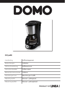 Handleiding Domo DO708K Koffiezetapparaat