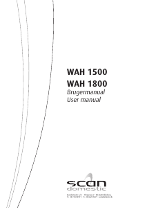 Handleiding Scandomestic WAH 1800 Wasmachine