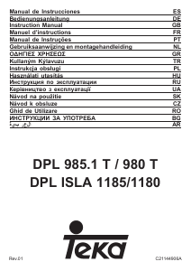 Manual Teka DPL 1185 Cooker Hood