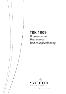 Bruksanvisning Scandomestic TRK 1009 Torktumlare