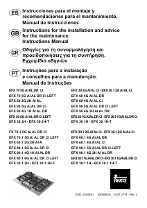 Εγχειρίδιο Teka EFX 30.1 2G AI AL CI Εστία κουζίνας