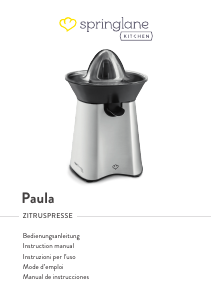 Bedienungsanleitung Springlane Paula Zitruspresse