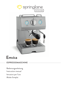 Handleiding Springlane Emilia Espresso-apparaat