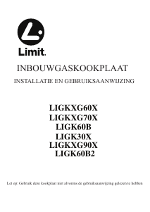 Handleiding Limit LIGK60B2 Kookplaat