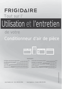 Mode d’emploi Frigidaire FFRE153WAE Climatiseur