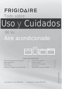 Manual de uso Frigidaire FFRE253WAE Aire acondicionado