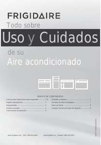 Manual de uso Frigidaire FFRA051WAE Aire acondicionado