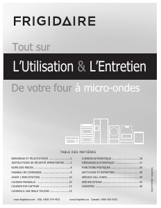 Mode d’emploi Frigidaire FGMV17WNVF Micro-onde